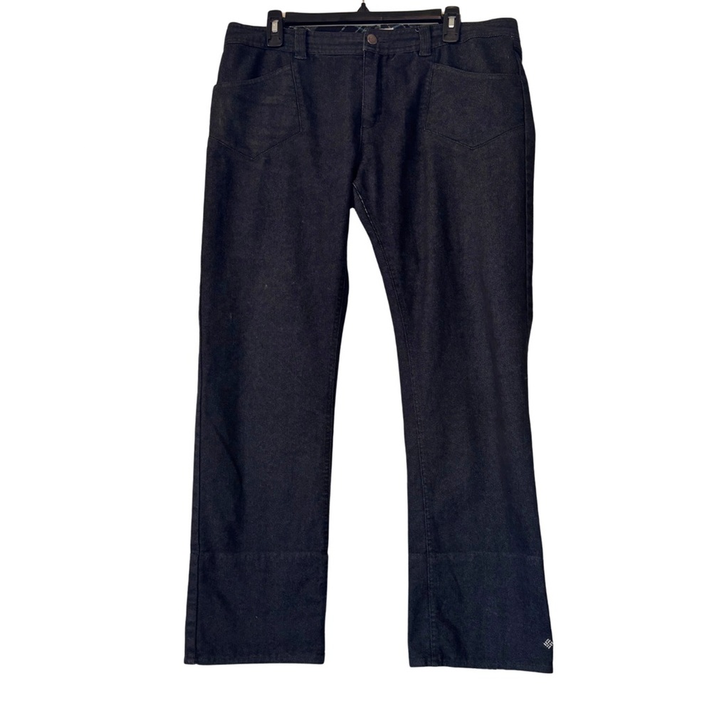 Columbia Women's Black Jeans with Flannel Cuffs